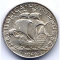 Portugal 2$50 1946 Silver 3.5 gm 650 fine silver uncirculated.