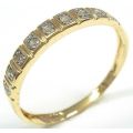 ***VALENTINES SPECIAL*** IN STOCK*** 9CT SOLID YELLOW LADIES GENUINE NATURAL DIAMOND BAND