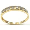***VALENTINES SPECIAL*** IN STOCK*** 9CT SOLID YELLOW LADIES GENUINE NATURAL DIAMOND BAND