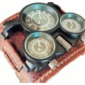 ARMO Watch by ROK - Black Dial , Brown Leather , Brown Edging