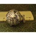 Harmony ball inside earth globe! Stamped C925