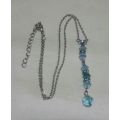 Beautiful crystal blue necklace!