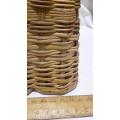 Wicker basket for sewing accessories