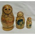 Russian Nesting Dolls , 3 piece Peasant Woman