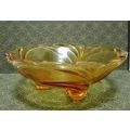 Amber glass bowl!