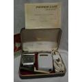 Vintage used Payer-Lux electrical shaver in original case - as per photo -working!