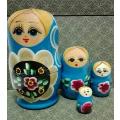 4Pcs/set Wooden Dolls Russian Nesting Babushka Matryoshka Hand Painted