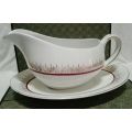 Vintage Alfred Meakin gravy boat and saucer