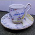Royal Albert Bone china  - Rosedale! WOW!!! LOOK!! Cup and saucer - Demitasse cups