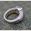 Magnificent designer 925 silver ring 10.8g! Size N - Look!!