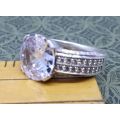 Magnificent designer 925 silver ring 10.8g! Size N - Look!!