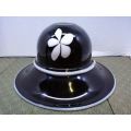 Black and white glass hat!! LOOK!!