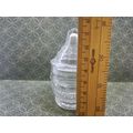 Lovely glass salt/mustard pot