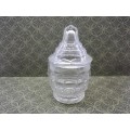 Lovely glass salt/mustard pot