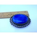 Stunning glass brooch - Look!