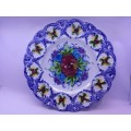 A Beautiful Hand Painted Ceramic Plate Made In Portugal