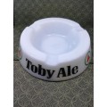 Toby Ale ashtray! Milk glass-Look!!