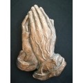 Praying Hands Wall Sculpture Religious Ornament Museum Replica