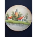 VINTAGE - HAND PAINTED Holland wooden display plate