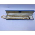 Vintage Oystah simulated pearls in box