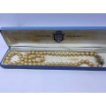 Vintage Oystah simulated pearls in box