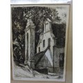 Charles E Peers - The old Slave bell - A beautiful lithographic print!