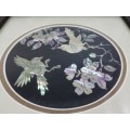 Mother of pearl wall art - birds