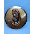 Mother Maria and baby copper plaque