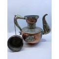 ORNATE Copper/Brass DRAGON TEAPOT Persian Repousse DALLAH coffee/Tea Pot