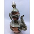 ORNATE Copper/Brass DRAGON TEAPOT Persian Repousse DALLAH coffee/Tea Pot