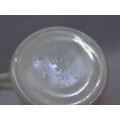 Vintage JAJ glass milk jug - milk glass