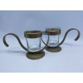 Pair of tea lite holders