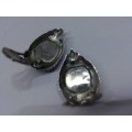 Lovely Silver 925, Marcasite and Black Onyx earrings