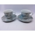 Cups and saucers x 2  eetrite
