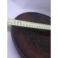 Wooden plate - carved