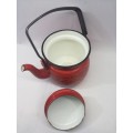 Small 3 cup enamel kettle