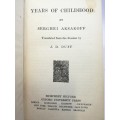 Years of Childhood (Serghei Aksakoff - 1923)