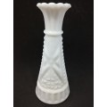 Milk glass vase