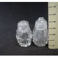 Small salt and pepper - All glass!