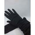 Vintage Black gloves - fabric