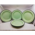 Enamel plates Green heavy enamel
