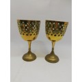 Two brass Candle holders