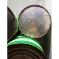 Green and white stripe Set Goodhope ware tins! LOOK! What a find!