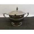 Silver plated sugar pot