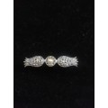 Vintage marcasite and faux pearl brooch - pretty!