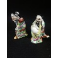 Vintage hand painted oriental figurines