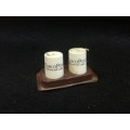 Marco Polo business glass salt and pepper