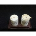Marco Polo business glass salt and pepper