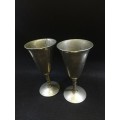 Vintage Silver plated goblets