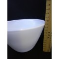 Milk glass mixing bowl